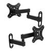 Alipis 2pcs Adjustable Wall Mount Monitor Bracket for Screens Space-Saving Floating Computer Stand with Rotating and Height Adjustable Support for Stable Viewing and Desk Organization view 1