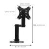 Alipis 2pcs Adjustable Wall Mount Monitor Bracket for Screens Space-Saving Floating Computer Stand with Rotating and Height Adjustable Support for Stable Viewing and Desk Organization view 2
