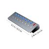 Toddmomy USB Hub with Data Ports and Charging Port Independent Off Switches Compact USB Extension Tool for Laptop Desktop Business Travel and Office Use view 2