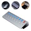 Toddmomy USB Hub with Data Ports and Charging Port Independent Off Switches Compact USB Extension Tool for Laptop Desktop Business Travel and Office Use view 3