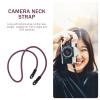 ARTIBETTER Stainless Steel Camera Neck Strap with Soft Microfiber Rope Shoulder Strap for Travel and Outdoor Photography Compatible with DSLR and Mirrorless Cameras view 3