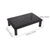 Kisangel Height Adjustable Monitor Stand Riser with Gears Up to Load Desktop Organizer for Computer Display Office and Home Use Sturdy Design with Extra Storage Space Underneath view 3