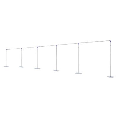 10x50ft JenyunTech Wedding Arch Backdrop Stand Heavy Duty Square Metal Frame Balloon Arch Kit Photography Backdrop Pipe Set Curtain Holder for Wedding Party Banquet Decorations