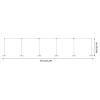 10x50ft JenyunTech Wedding Arch Backdrop Stand Heavy Duty Square Metal Frame Balloon Arch Kit Photography Backdrop Pipe Set Curtain Holder for Wedding Party Banquet Decorations view 2