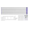 10x50ft JenyunTech Wedding Arch Backdrop Stand Heavy Duty Square Metal Frame Balloon Arch Kit Photography Backdrop Pipe Set Curtain Holder for Wedding Party Banquet Decorations view 4