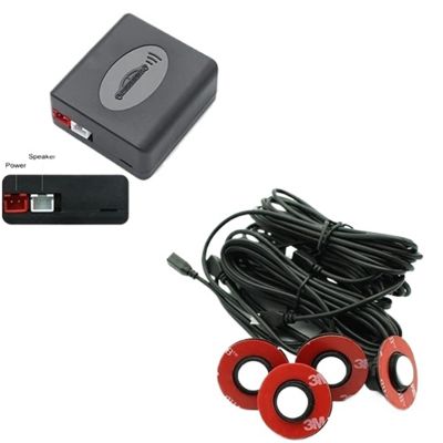 13mm Plane Sensor for Rear Bumper, Adjustable Depth 16mm Parking Sensor to Assist Rear Radar Bumper System(White)