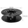 Luxshiny Plastic Cord Reel for Extension Cords and Electrical Wires Wire Winding Organizer Suitable for Camping Motorhome Home and Office Use Black Hollow Spool Design view 2