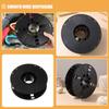 Luxshiny Plastic Cord Reel for Extension Cords and Electrical Wires Wire Winding Organizer Suitable for Camping Motorhome Home and Office Use Black Hollow Spool Design view 3