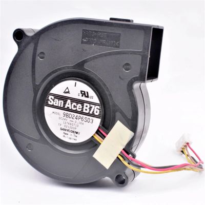 9BD24P6S03 7cm 7620 70 * 76 * 20mm DC24V 0.16A 4 Wires pwm Blower Cooling Fan for Inverter