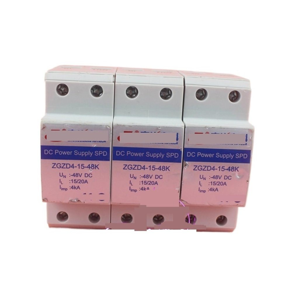 YUANFANNN Surge Protective Device ZGZD4-15-48K DC Lightning Protector 3P Surge Protector 48VDC 4KA