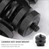 ELAYARD 4pcs Aluminum Alloy Hot Shoe Adapter with Threaded Screw Cold Shoe Mount for Camera Accessories Compatible with Photography Equipment Practical and Professional Design view 2