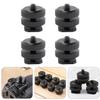 ELAYARD 4pcs Aluminum Alloy Hot Shoe Adapter with Threaded Screw Cold Shoe Mount for Camera Accessories Compatible with Photography Equipment Practical and Professional Design view 4