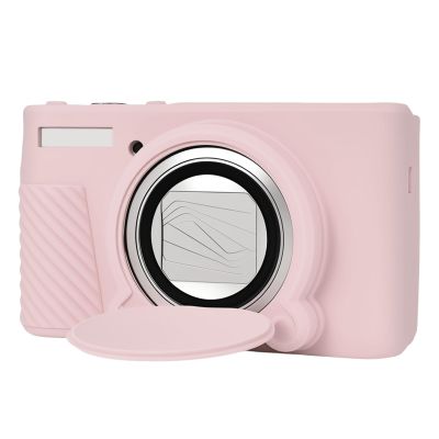 Silicone Protective Camera Case Compatible with Canon Powershot SX740 SX730 HS Digital Camera, Custom Fit Soft Rubber Protective Sleeve with Removable Lens Cover, Anti-Slip & Anti-Scratch, Jelly Pink