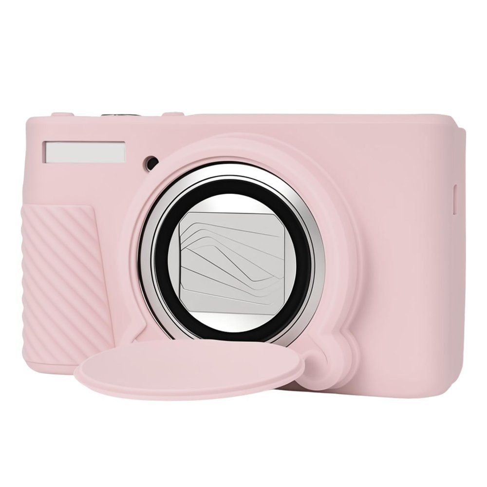 Silicone Protective Camera Case Compatible with Canon Powershot SX740 SX730 HS Digital Camera, Custom Fit Soft Rubber Protective Sleeve with Removable Lens Cover, Anti-Slip & Anti-Scratch, Jelly Pink