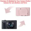Silicone Protective Camera Case Compatible with Canon Powershot SX740 SX730 HS Digital Camera, Custom Fit Soft Rubber Protective Sleeve with Removable Lens Cover, Anti-Slip & Anti-Scratch, Jelly Pink view 2