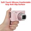 Silicone Protective Camera Case Compatible with Canon Powershot SX740 SX730 HS Digital Camera, Custom Fit Soft Rubber Protective Sleeve with Removable Lens Cover, Anti-Slip & Anti-Scratch, Jelly Pink view 4