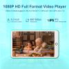 80GB MP3 Player with Bluetooth and WiFi, Mp3 & Mp4 Music Player with Spotify, Amazon Music, Deezer, Audible, 4.0" IPS Touch Screen Android Player with Speaker, FM Radio, Up to 512GB (Turquoise) view 4