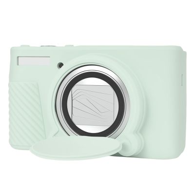 Silicone Protective Camera Case Compatible with Canon Powershot SX740 SX730 HS Digital Camera, Custom Fit Soft Rubber Protective Sleeve with Removable Lens Cover, Anti-Slip & Anti-Scratch, Jelly Green