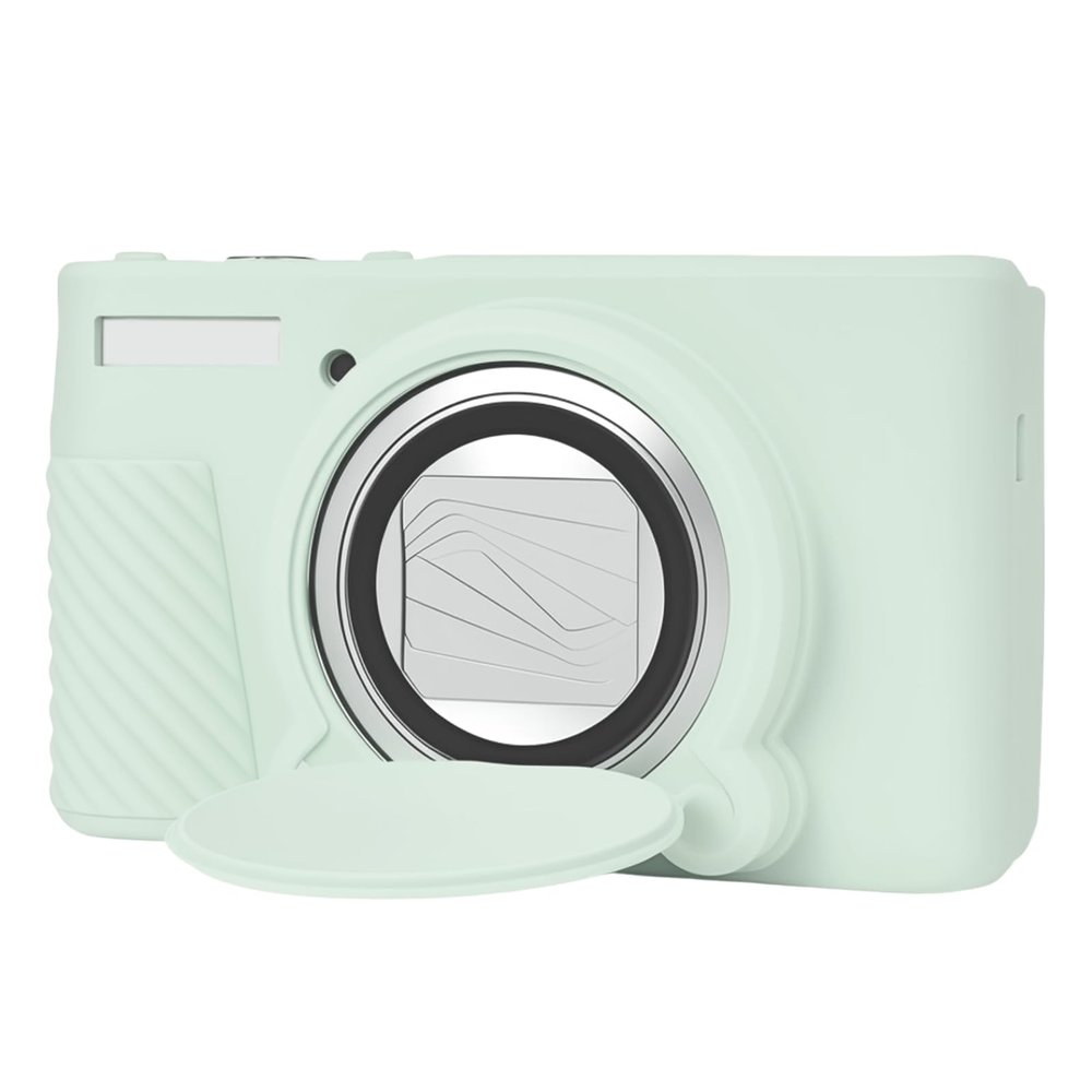 Silicone Protective Camera Case Compatible with Canon Powershot SX740 SX730 HS Digital Camera, Custom Fit Soft Rubber Protective Sleeve with Removable Lens Cover, Anti-Slip & Anti-Scratch, Jelly Green