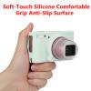Silicone Protective Camera Case Compatible with Canon Powershot SX740 SX730 HS Digital Camera, Custom Fit Soft Rubber Protective Sleeve with Removable Lens Cover, Anti-Slip & Anti-Scratch, Jelly Green view 4
