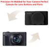 Silicone Protective Camera Case Compatible with Canon Powershot SX740 SX730 HS Digital Camera, Custom Fit Soft Rubber Protective Sleeve with Removable Lens Cover, Anti-Slip & Anti-Scratch, Black view 2