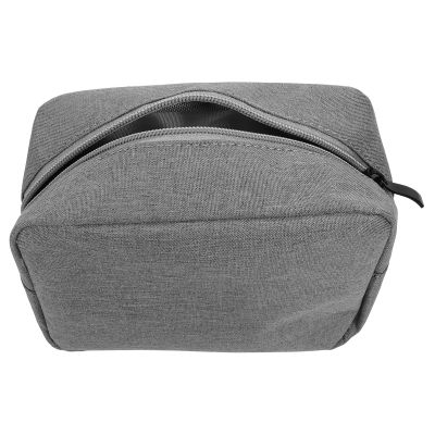 COHEALI Portable Electronic Organizer Bag with Smooth Zipper Small Gray Travel Storage Pouch for USB Drives Cables Chargers Earphones Compact Digital Accessories Case for Business Trips