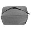 COHEALI Portable Electronic Organizer Bag with Smooth Zipper Small Gray Travel Storage Pouch for USB Drives Cables Chargers Earphones Compact Digital Accessories Case for Business Trips view 1