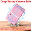 Silicone Protective Camera Case Compatible with Canon Powershot SX740 SX730 HS Digital Camera, Custom Fit Soft Rubber Protective Sleeve with Removable Lens Cover, Anti-Slip & Anti-Scratch, Pink view 3
