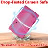Silicone Protective Camera Case Compatible with Canon Powershot SX740 SX730 HS Digital Camera, Custom Fit Soft Rubber Protective Sleeve with Removable Lens Cover, Anti-Slip & Anti-Scratch, Rose Red view 3