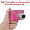 Silicone Protective Camera Case Compatible with Canon Powershot SX740 SX730 HS Digital Camera, Custom Fit Soft Rubber Protective Sleeve with Removable Lens Cover, Anti-Slip & Anti-Scratch, Rose Red view 4