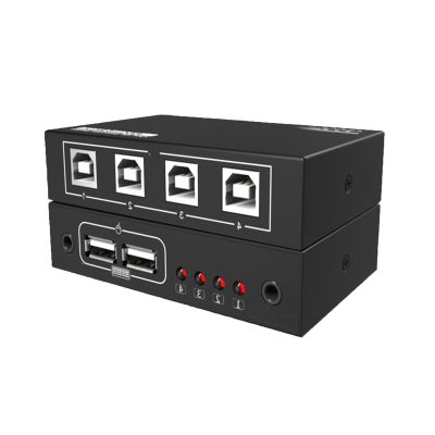 4-Port USB Port SynchronizerKeyboard and Mouse KVM Switch, Game 1 Controller 4 Multi-Opening, DNF Synchronization Controller