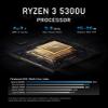BOSGAME E5 Mini PC, Mini Computers AMD Ryzen 3 5300U, 16GB DDR4 1TB PCIe SSD, 4K Triple Display, Type-C & USB3.2, Dual RJ45, Wi-Fi 5/BT 5.0, Mini Desktop Computer for Home/Office view 3