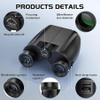 12x25 High Powered Binoculars, Compact Binoculars with Travel Case - Low Light Vision, Waterproof, Large Eyepiece, Easy Focus - for Adults, Bird Watching, Hunting, Travel, Concerts view 3