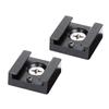 OSOLADY 2pcs Multifunction Aluminum Alloy Cold Shoe Mount Adapter with Thread Screw Quick Release Bracket for Camera Cage Lighting LED Microphone and Monitor Rig Black view 1