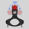 Ywmsfl Quick-Detach Aluminum Bike Mount with Magnetics Locks & 360 Degree Damping for Multiple Action Camera Models Bike Clamp view 3