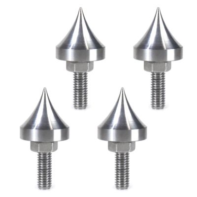 4PCS Stainless Steel HiFi Music Box Spikes Isolation Pucks for Shock Absorption and Resonance Reduction Stainless Steel Isolation Pucks