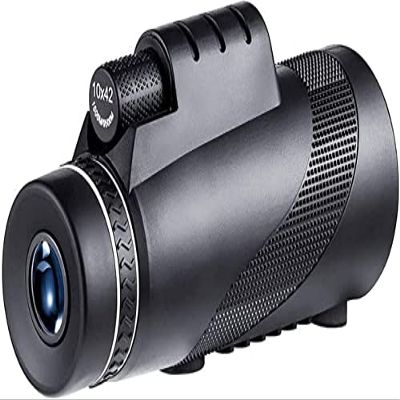 10X42 Waterproof HD Monocular Telescope - High Power FMC BAK4 Prism for Bird Watching & Sports with Tripod