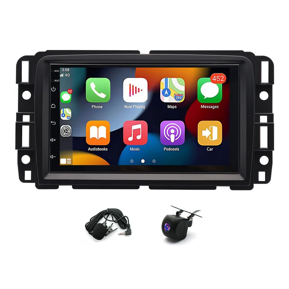 Car Stereo Radio for Chevrolet Traverse 2013-2017 Android 14 2G RAM 64G ROM 7 Inch Touchscreen Radio, Support for Carplay/Android Auto GPS Navigation & BT AHD Backup Camera & FM SWC Mic Radio 285