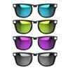 4Pcs Polarized Clip for Ray-Ban Meta Wayfarer & Gen 2 (RW4006/RW4012 Regular 50-22), Matte Black Frame Clip-on for Meta Wayfarer Gen 2 Protect Your Eyes, Cool and Fashion (Silver+Blue+Yellow+Purple) view 1