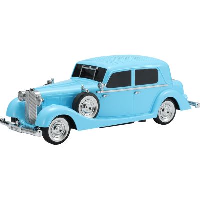 WSTER Vintage Car Bluetooth Speaker, Retro Classic Model with Powerful Sound, Built-in Mic, TWS Dual Pairing, Multi-Interface Output, Portable Wireless Outdoor Speaker for Parties & Beach (Blue)