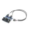 ESXSWYDR Motherboard 9-Pin USB Head Multiplier 1 to 2 Ports 4 Ports 9pin Female 1 Drag 4 Splitter Adapter Card Cable view 4