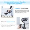 FeiyuTech SCORP Mini 3 Pro [Kit] AI Tracking Camera Stabilizer with Bag+Fill Light+Extension Pole, Detachable Remote Handle, 4.4lbs Payload All in One Gimbal Stabilizer for Camera & Smartphone view 3