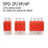 AC Surge Protectors: 2P, 4P, 3P+N, 10-20KA, 20-40KA, 30-60KA, 275V, 385V, 420V; Low-Voltage Surge arresters.(2P,AC420V 30-60KA) view 2