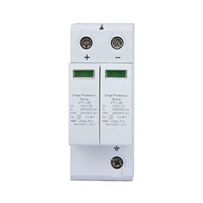 1000V 2P 20KA Surge Protector, DC Photovoltaic Surge Arrester, Low-Voltage Surge Arrester