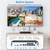 MWRCTV 4K 16CH 8 PoE Port Network Video Recorder 4K NVR for Security Camera System,Supports 8MP 5MP 4MP 2MP HD PoE IP Cameras,UP to 16TB HDD(NOT Include HDD) view 3