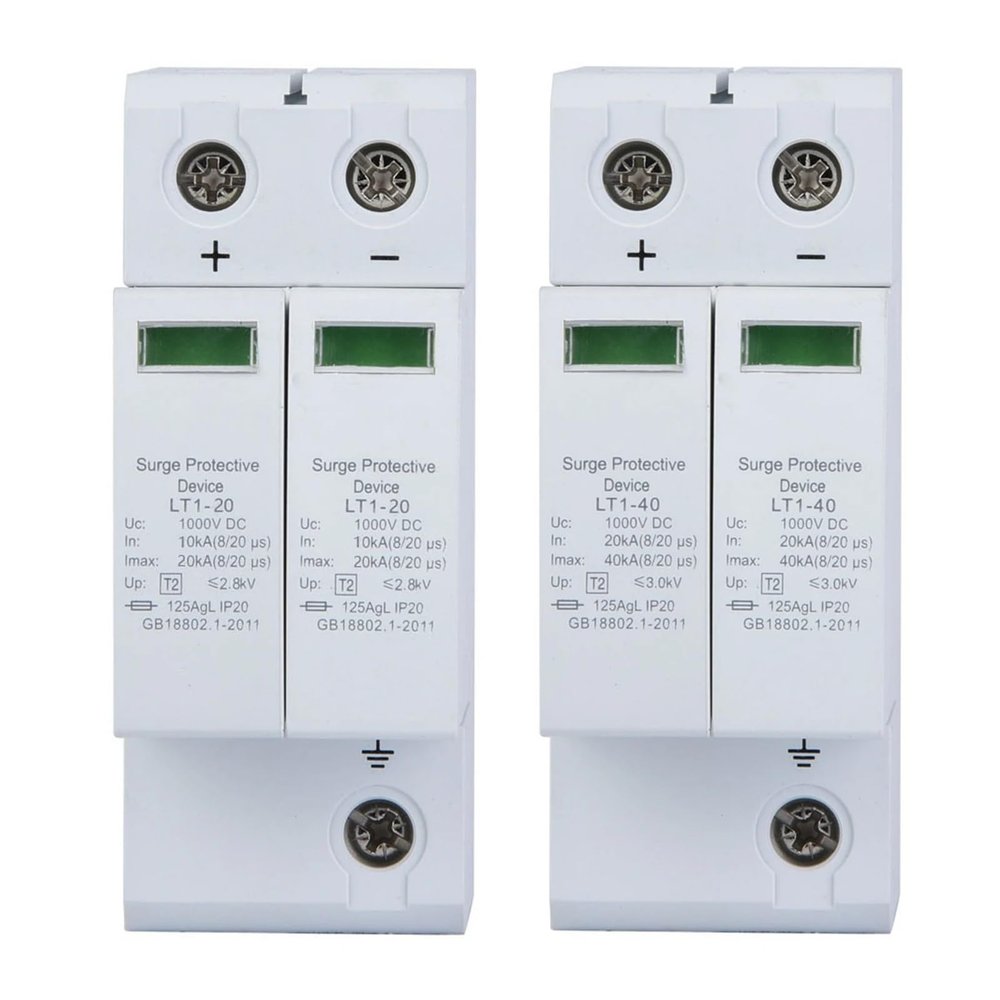 2P Protection Device, photovoltaic Protector, Low-Voltage Surge Arrester, Low-Voltage Surge Arrester Protection Device, Surge Protector(2P40KA)