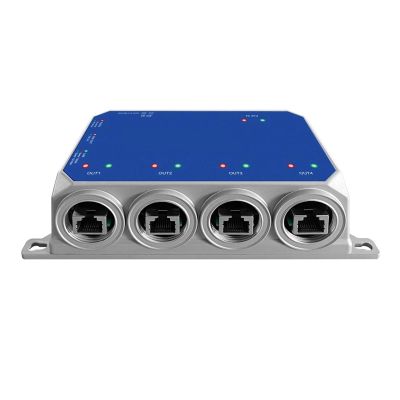 4-Port Outdoor IP67 POE Extender Repeater Waterproof Switch 10/100/1000Mbps(Gigabit)