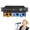Microphone Feedback Eliminator, 2 in 2 Out Microphone Anti-Howling Feedback Frequency Shifter, 6.35/XLR Interface, Acoustic Gain Increase 5-14d & 5 Level Digital Howling Suppression view 1
