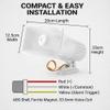 30W Alarm Siren, Super Loud 150dB Electronic Horn,DC 12V Dual Tone Wired Horn Siren, Burglar Alarm System Warning Althorn, for Indoor/Outdoor Security Siren view 4