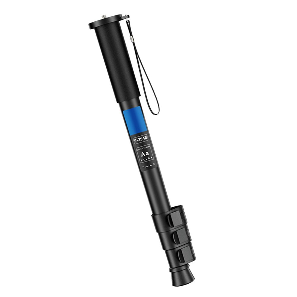 XEGZLH Adjustable Aluminum Alloy Camera Extension Rod for DSLR and Smartphones 1/4 Port Monopod with Lanyard Strap